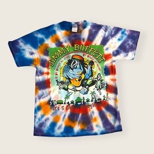 Vintage 2004 Jimmy Buffett “License To Chill” Tie Dye Band Tee